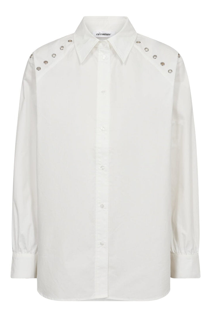 Co´Couture - Trinacc Eyelet Shirt 35803 - 4000 - White