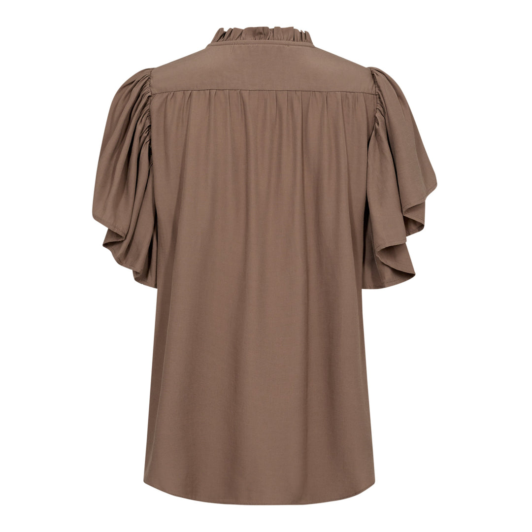 Co´couture - Toracc Frill Top 35478 - 154 Walnut