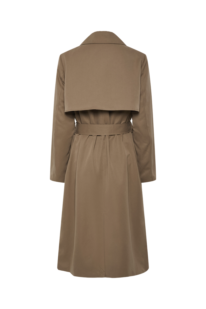 Pieces - Pcscarlett Ls Trenchcoat - 4638249 Brown Lentil