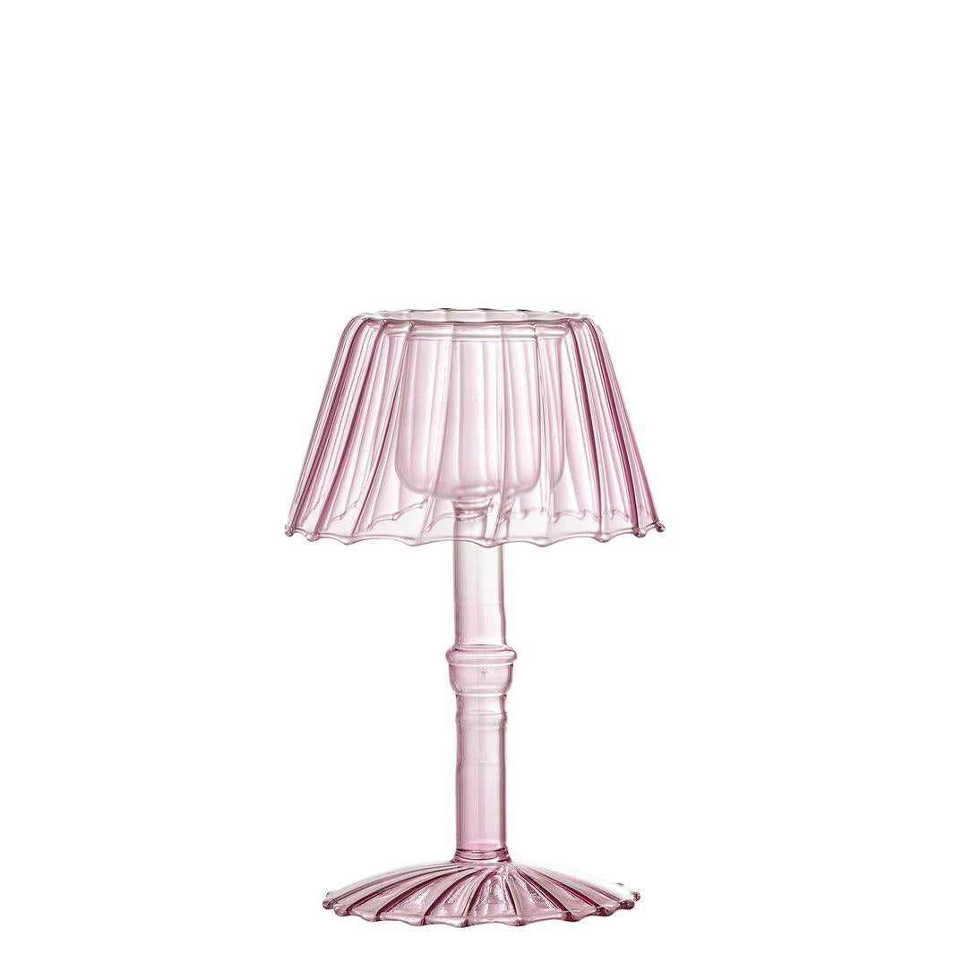 Bloomingville - Cisco Fyrfadsstage, Rosa, Glas 82061723 - Rose