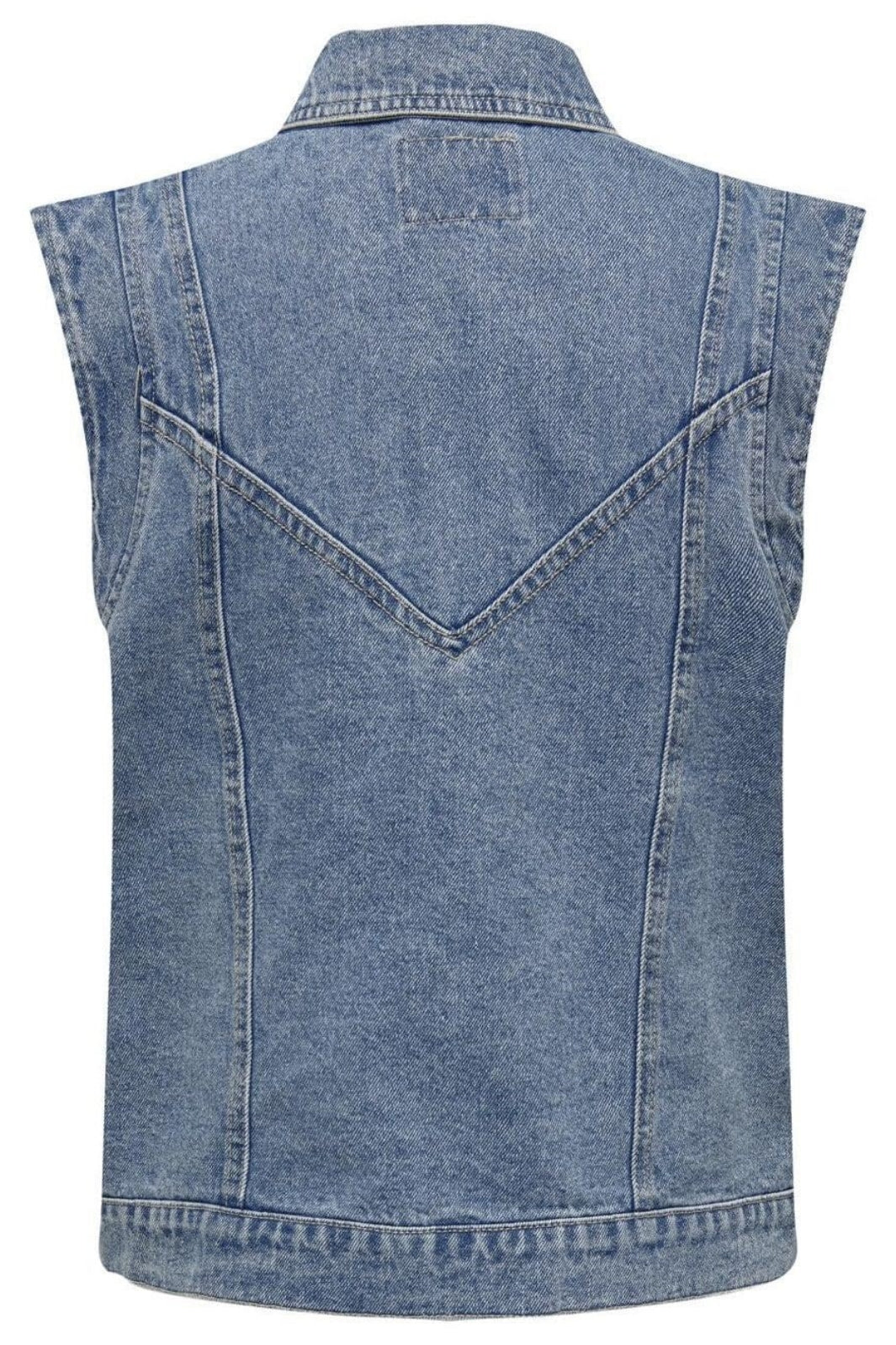 Only - Onlkennedy Sl Waistcoat - 4072086 Medium Blue Denim