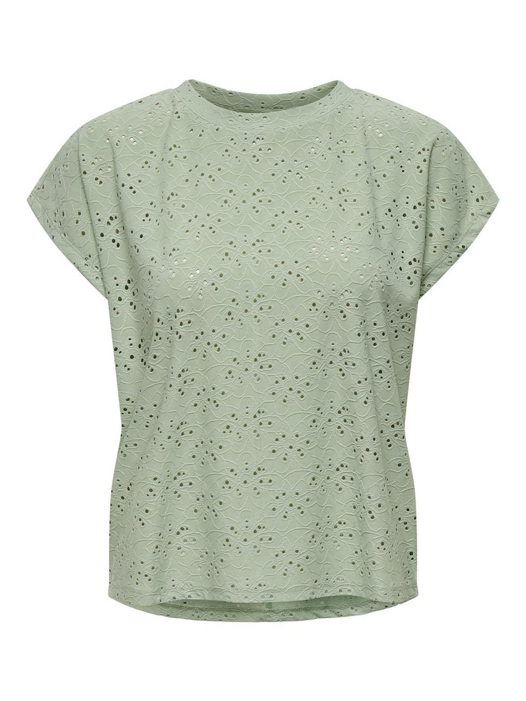 Only - Onlsmilla S/S Top - 4405749 Frosty Green