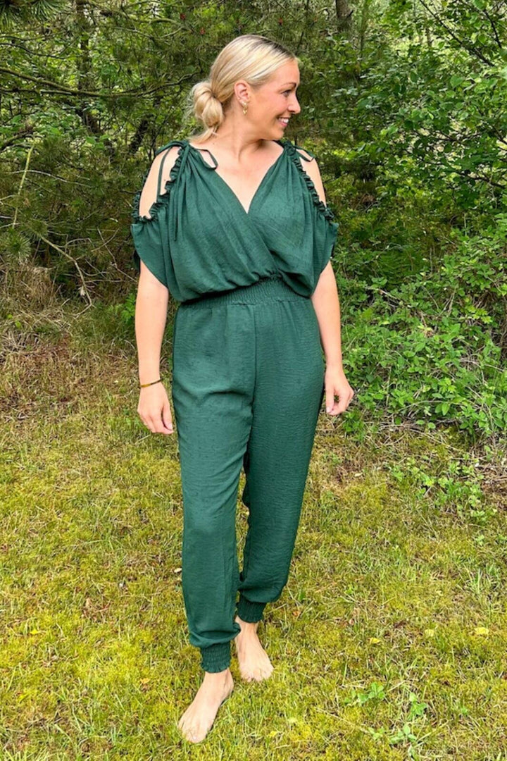 A-bee - Jumpsuit 2151 - Dark Green Buksedragter 