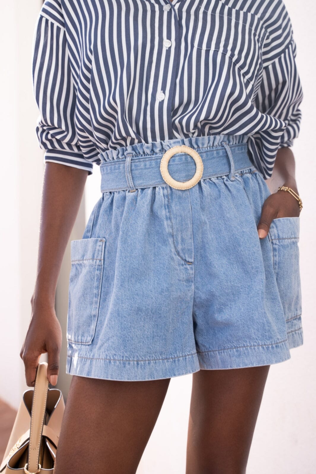 A-bee - Soline shorts JD507 - Light Blue Shorts 