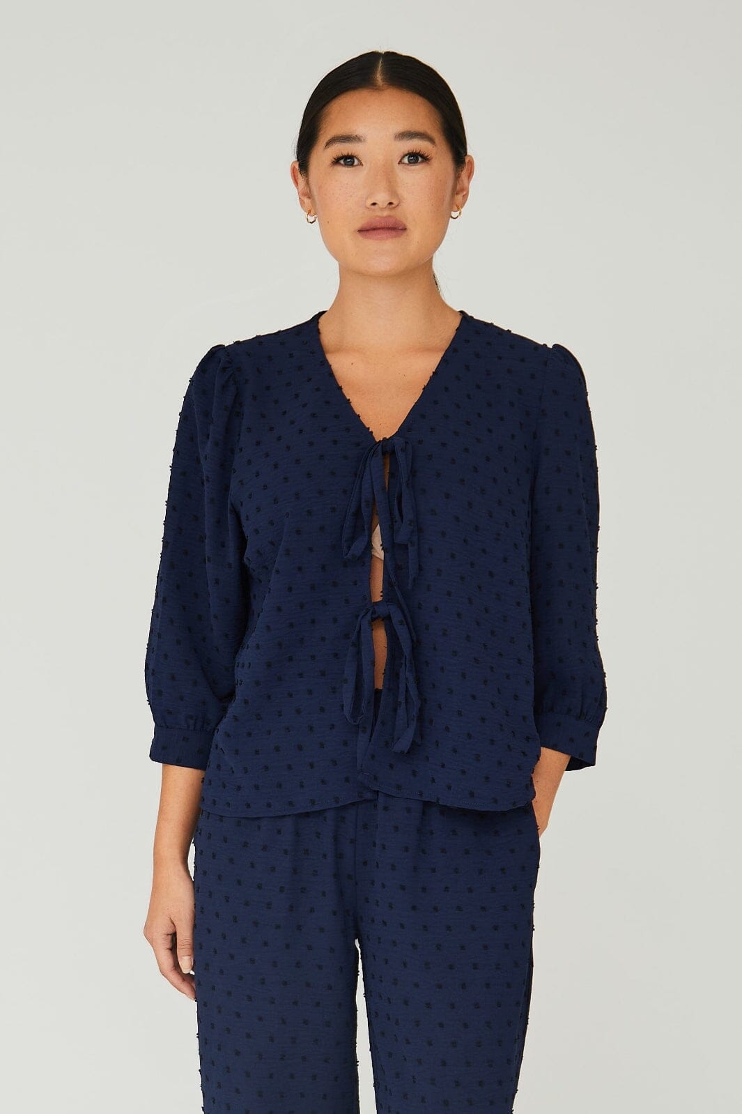 A-View - Sif Blouse - 699 Navy Bluser 