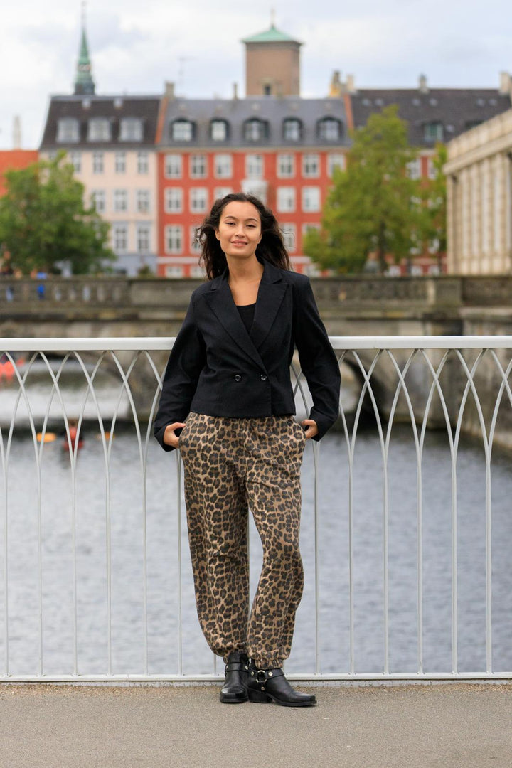 Black Colour - Bczelda Sweat Pant 40750 - Leopard