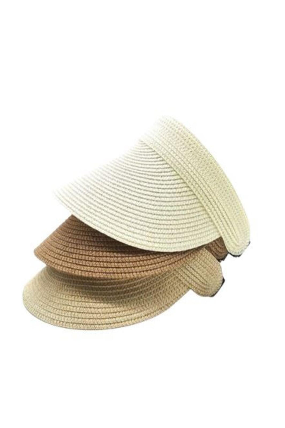 Anobel Copenhagen - Visor Straw Elastic Hat Xm3090 - Brown Hatte 