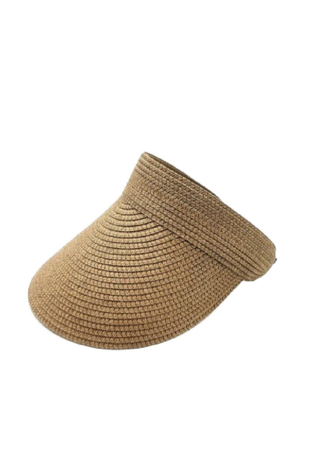Anobel Copenhagen - Visor Straw Elastic Hat Xm3090 - Brown Hatte 