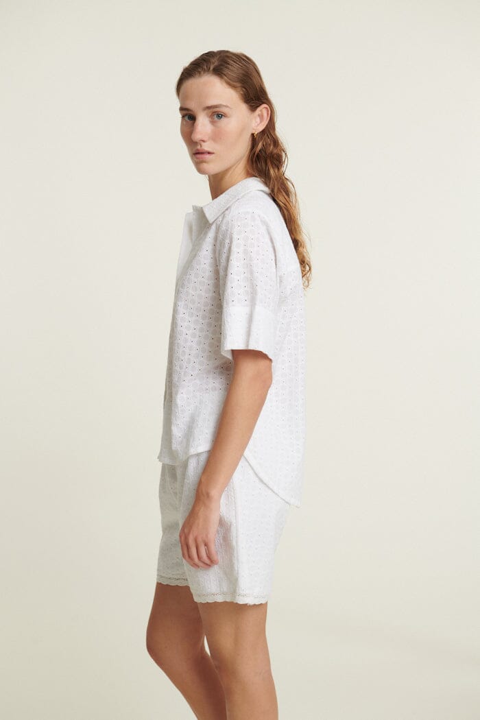 Basic Apparel - Adie Ss Shirtba421-01 - 423 Bright White