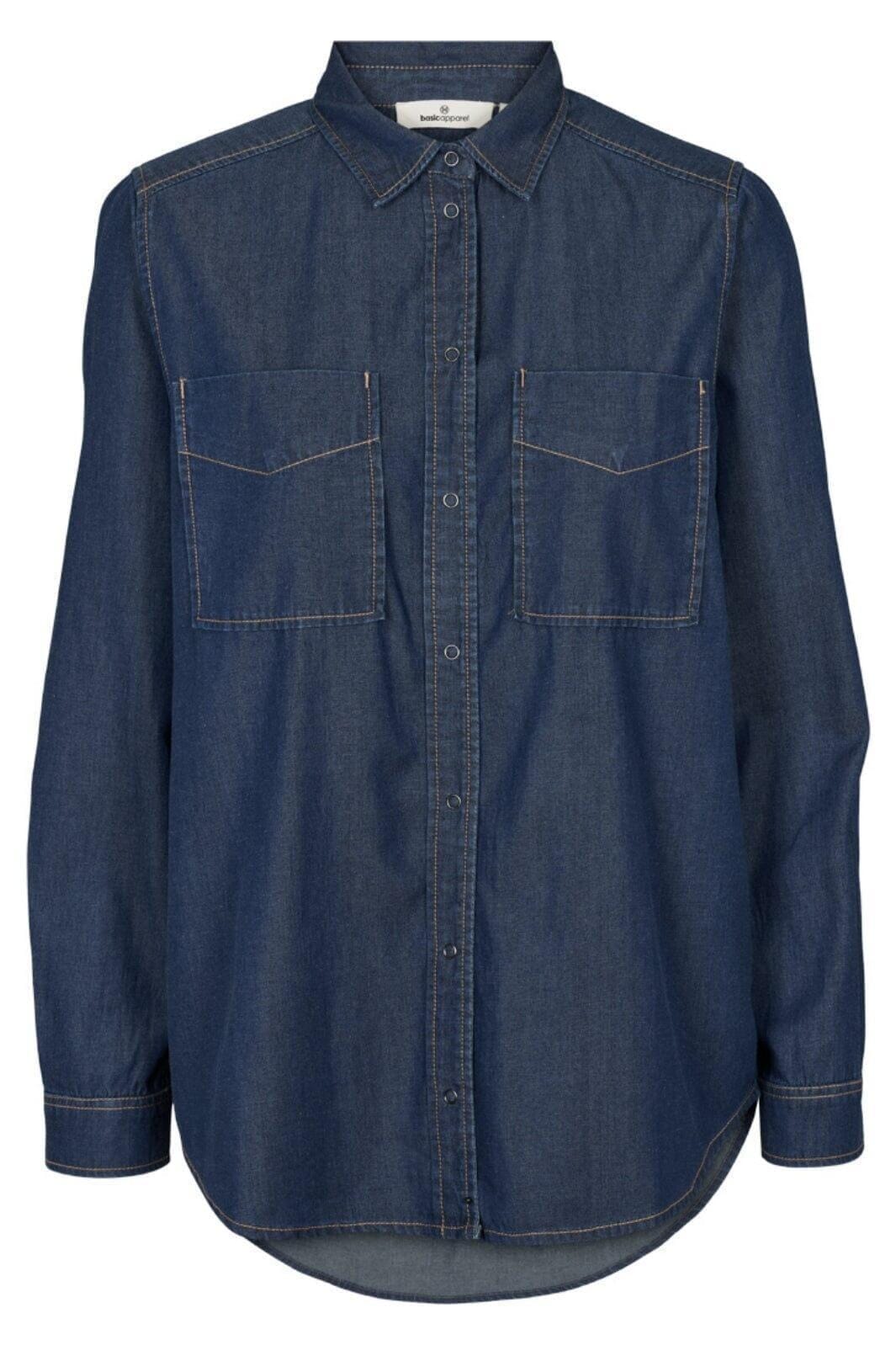 Basic Apparel - Bine Shirt - 103 Mid Blue Skjorter 