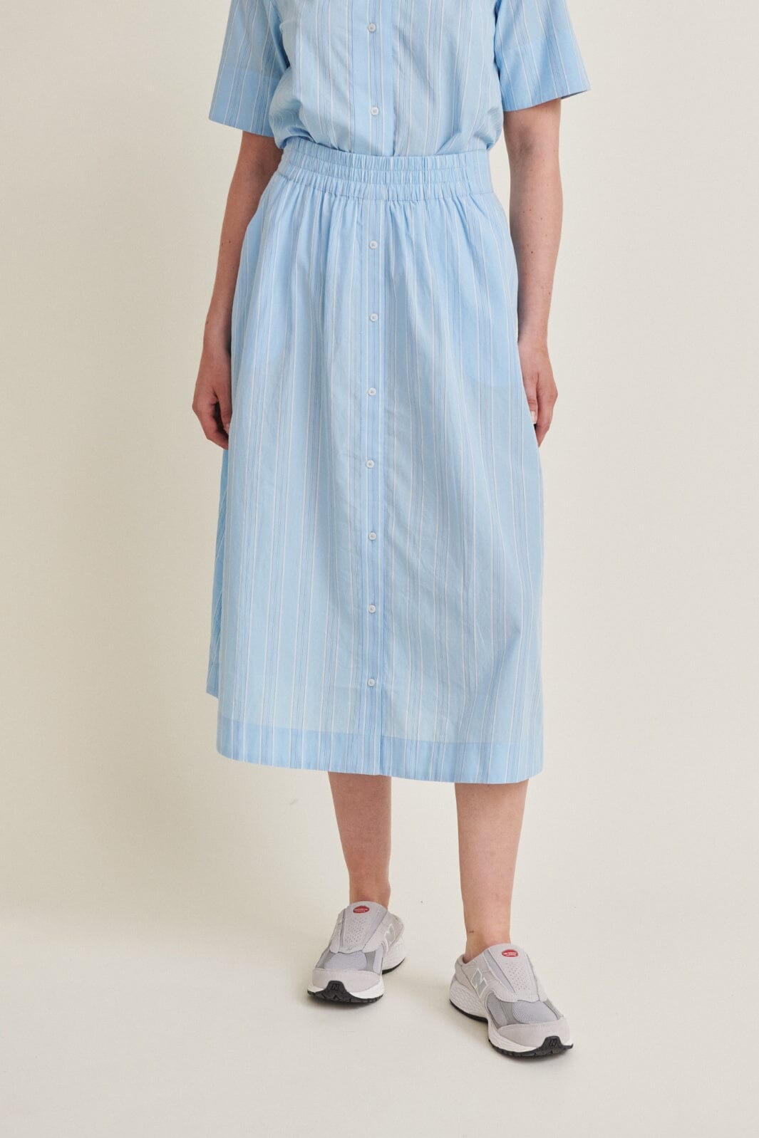 Basic Apparel - Marina Skirt - 679 Airy Blue / Lotus / Birch / Classic Blue Nederdele 