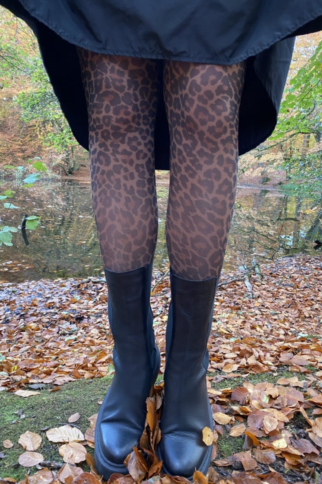 Black Colour - Bcalma Leo Tights 40 den - Leo Brown Strømpebukser 