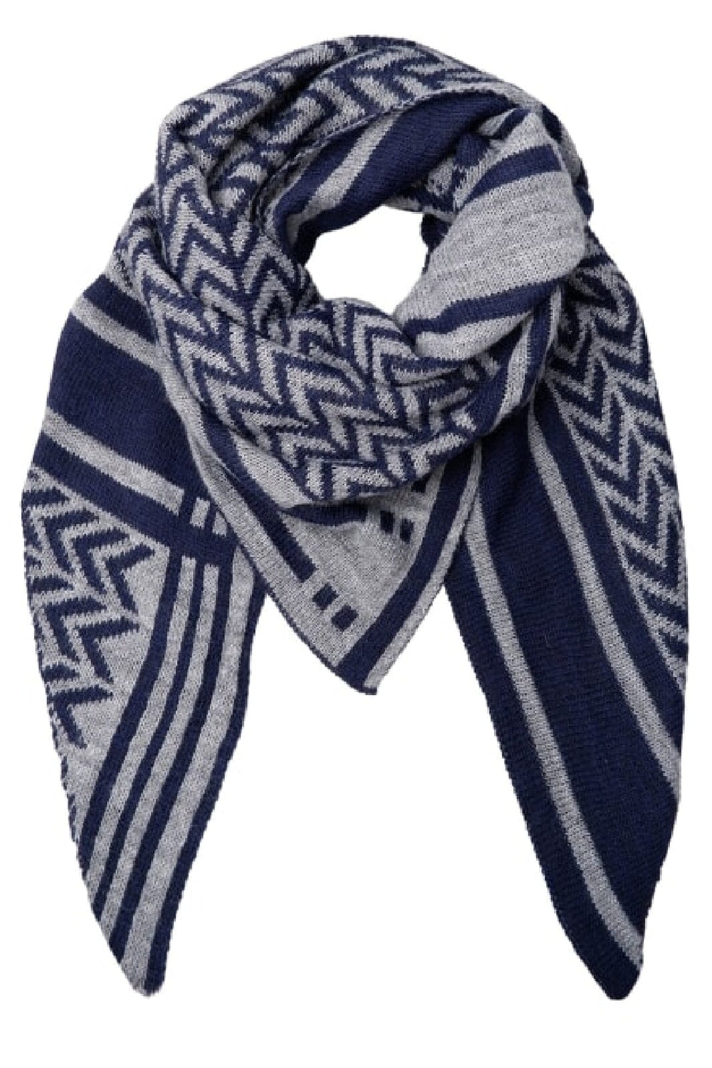 Black Colour - Bcbex Triangle Scarf - Navy