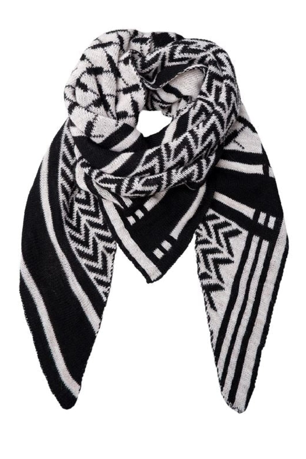 Black Colour - Bcbex Triangle Scarf - Off White Tørklæder 