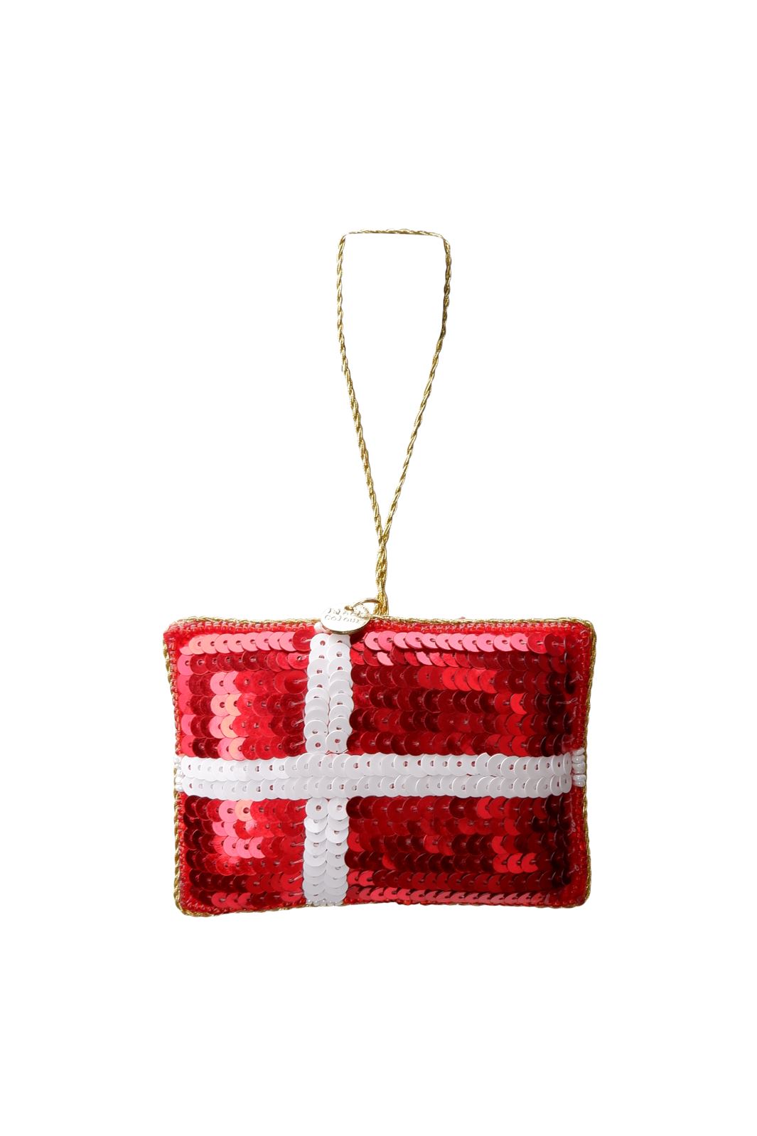 Black Colour - Bcflag Christmas Ornament - Red