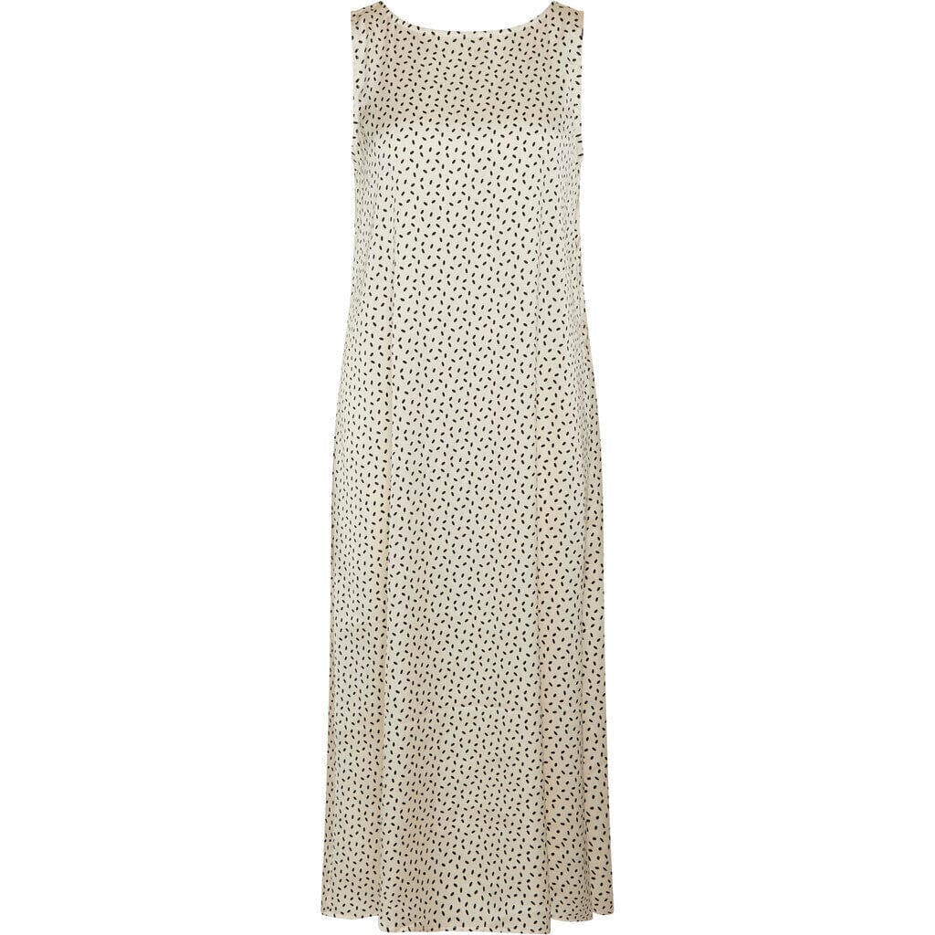 Bruuns Bazaar - AcaciaBBKarola dress - Cream/black dot print Kjoler 