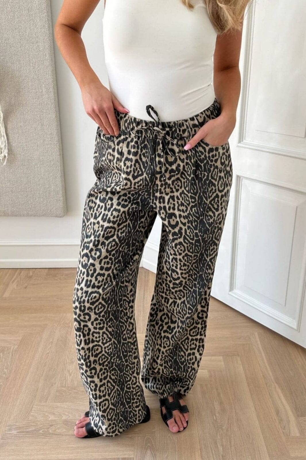 BYIC - Karlaic Pants - lp Leo Print Bukser 