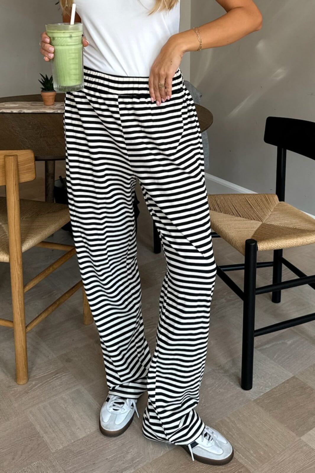 BYIC - Zhannaic Pants - bls Black Stripes Bukser 