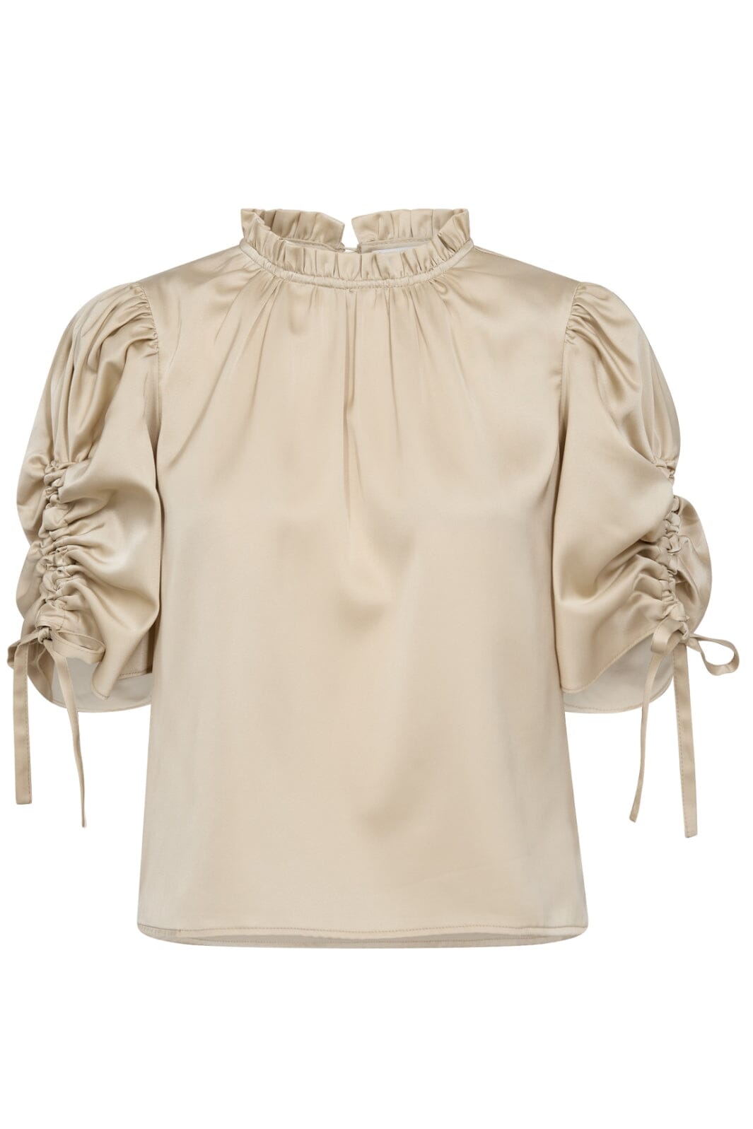 Co´couture - Adnacc Puff Ss Blouse 35690 - 199 Bone Bluser 