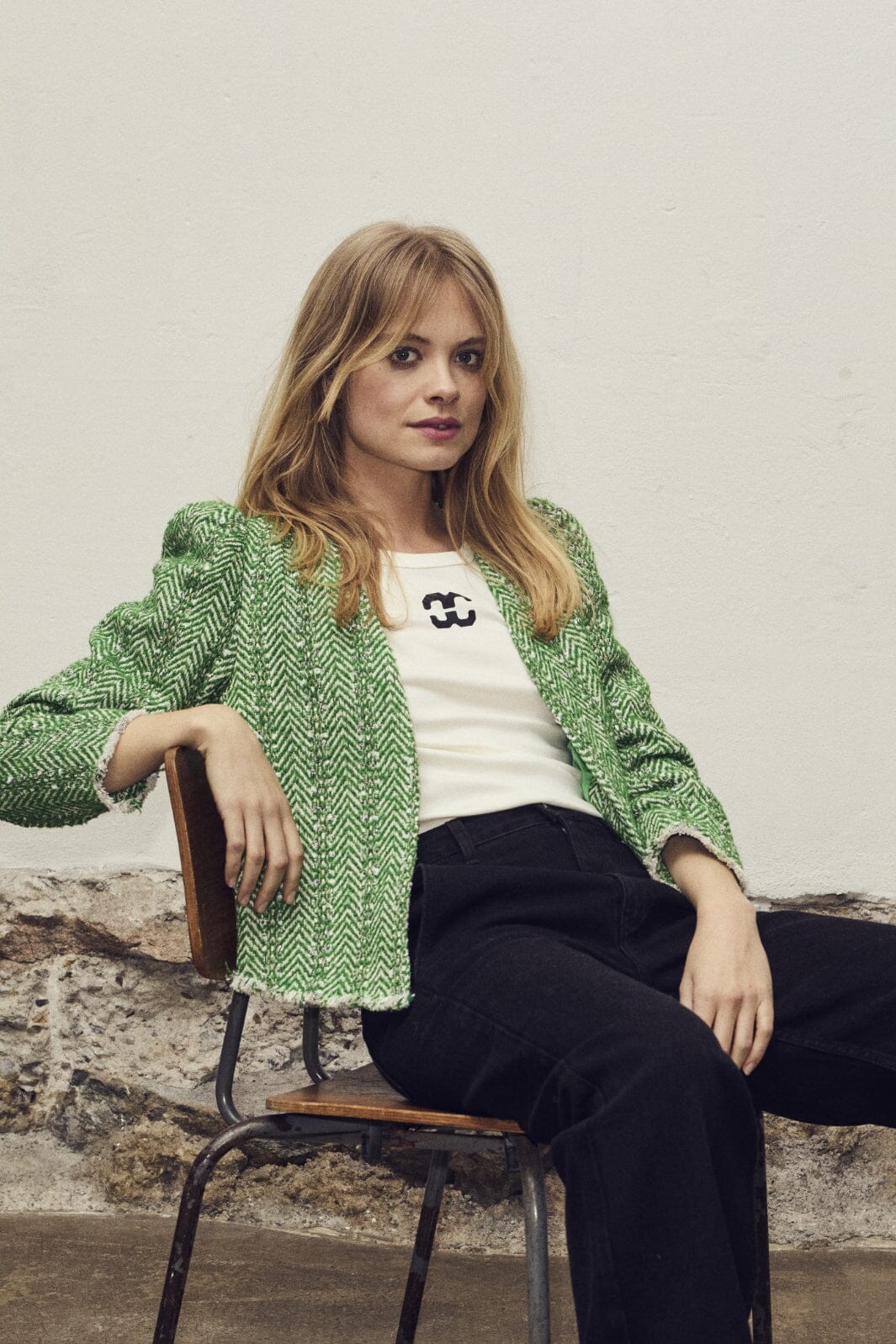 Co´couture - Alviecc Boucle Jacket 30124 - 34 Green Blazere 