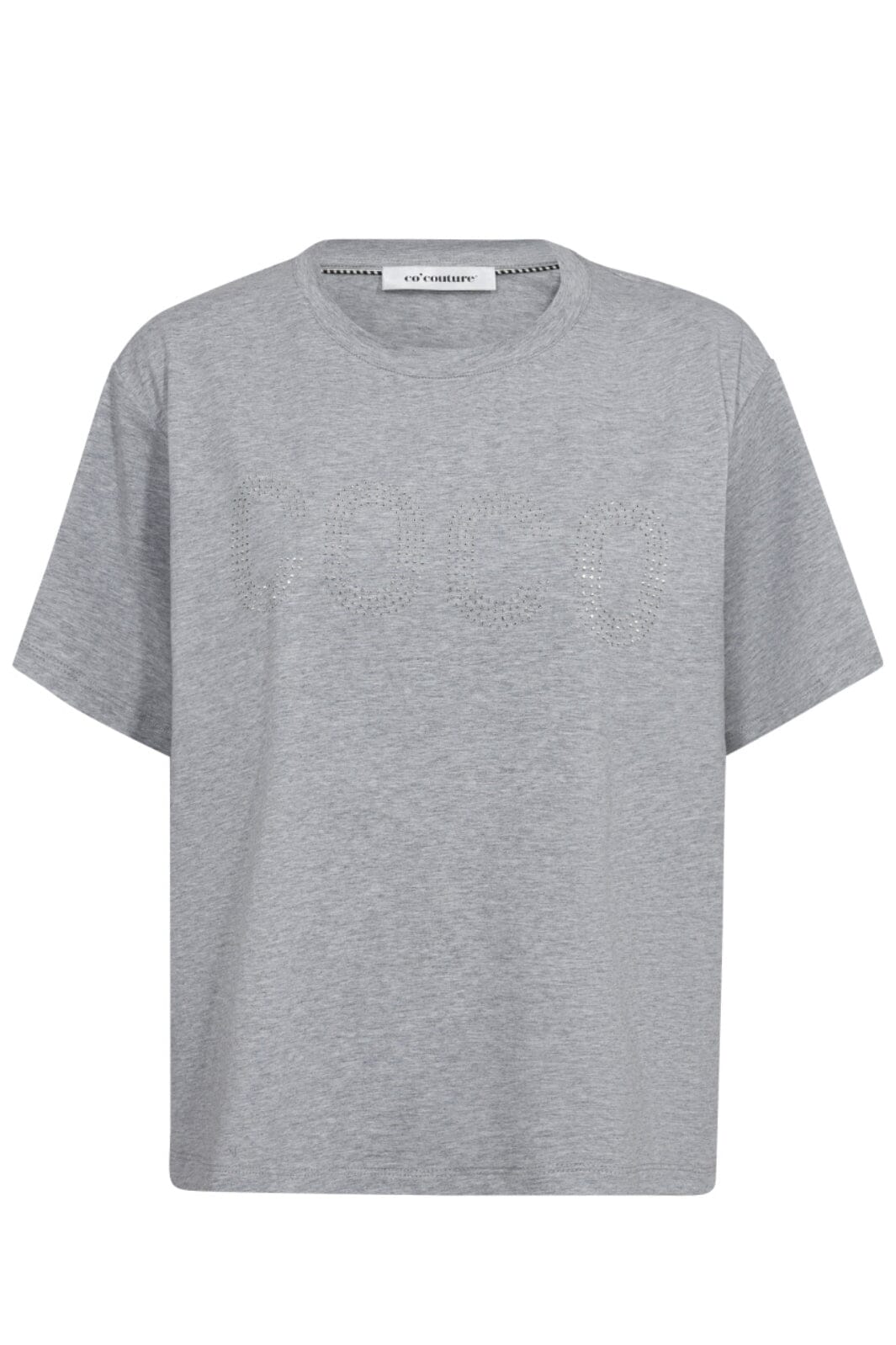 Co´couture - Cococc Stone Tee 33082 - 57 Grey Melange T-shirts 