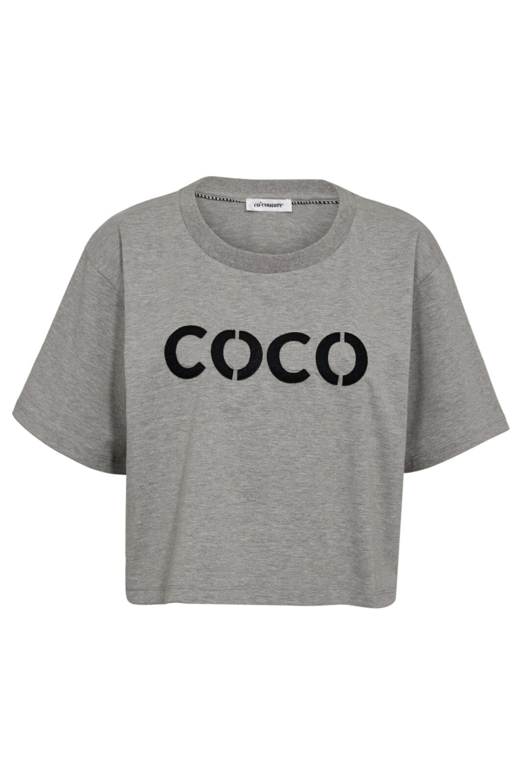 Co´couture - Eduardacc Logo Tee 33079 - 57 Grey Melange T-shirts 