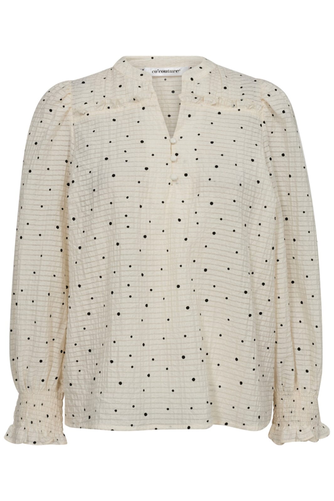 Co´couture - Tesscc Dot Ss Blouse 35552 - 11 Off White Skjorter 