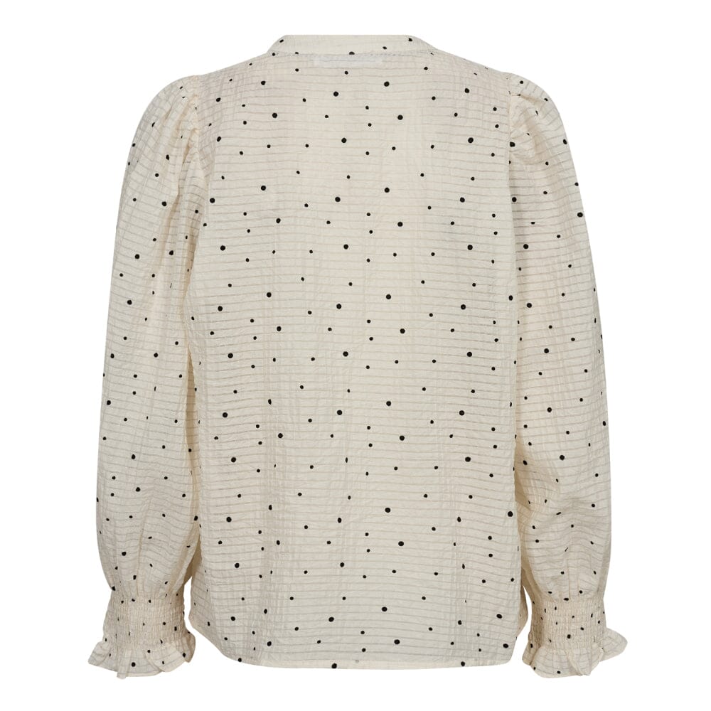 Co´couture - Tesscc Dot Ss Blouse 35552 - 11 Off White Skjorter 