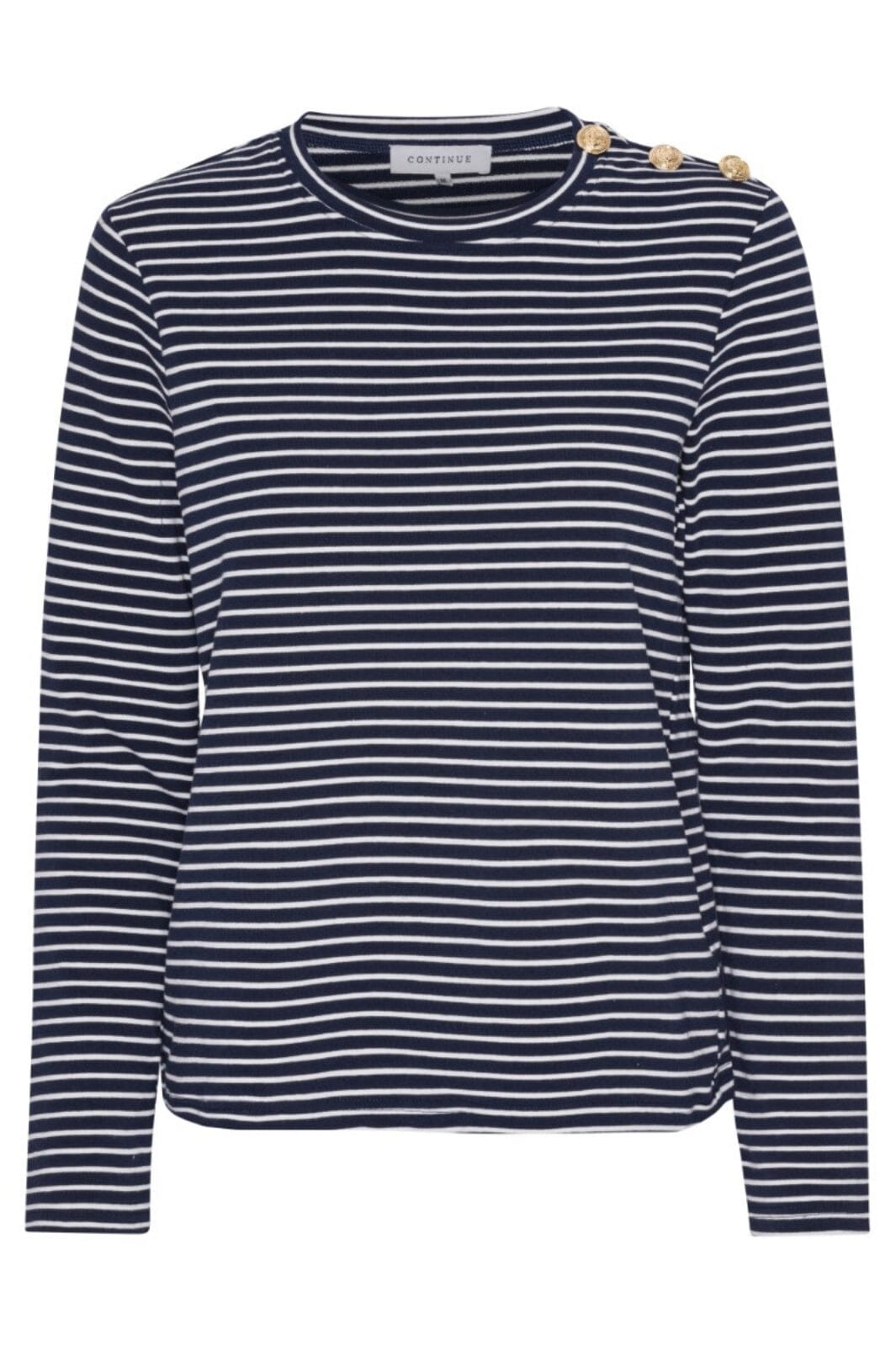 Continue - Daimi - Navy Blue Stripe Bluser 