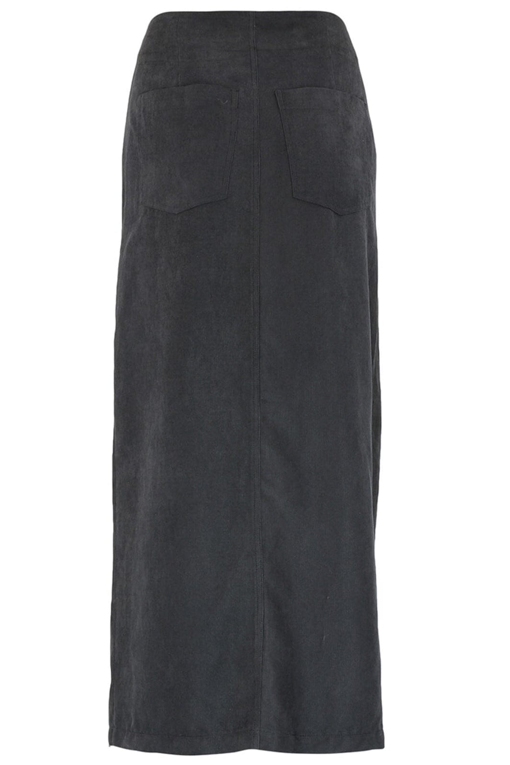 Continue - Linnea Skirt Velvet - 01 Black Nederdele 