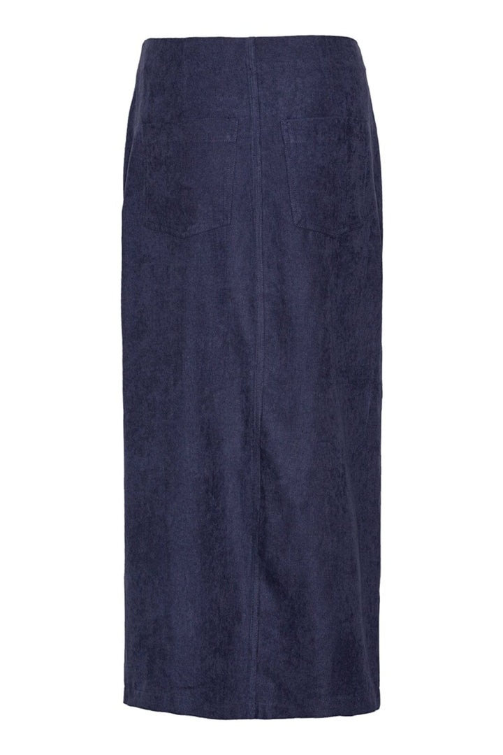 Continue - Linnea Skirt Velvet - 200 Blue Nederdele 