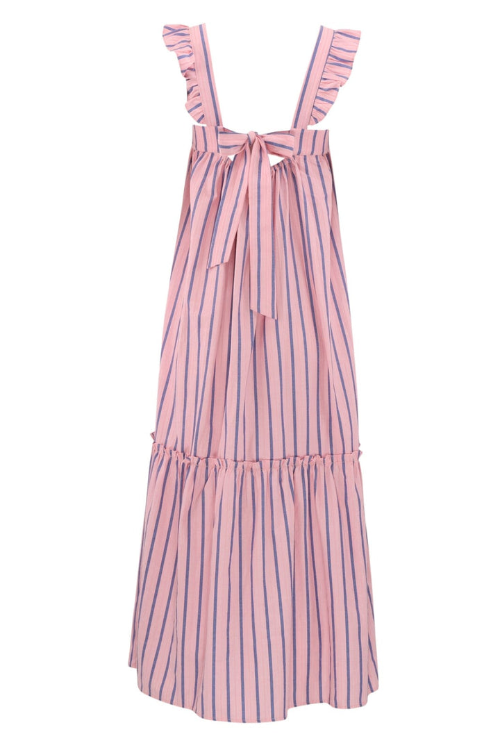 Continue - Lulu Stripe Dress - 001 Stribe Pink Kjoler 