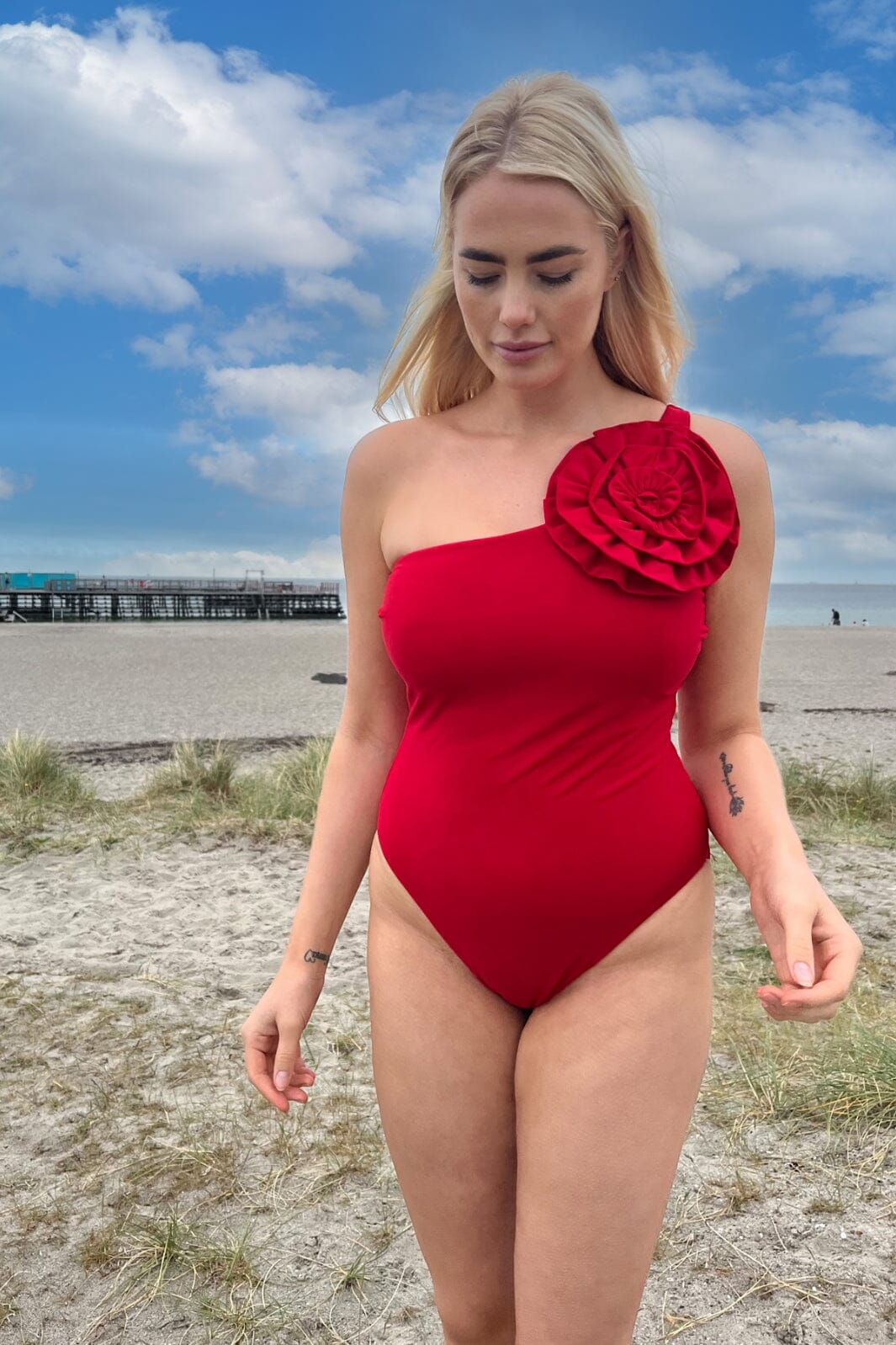 Cras - Carriecras Swimsuit - 4000 Racing Red Badedragter 