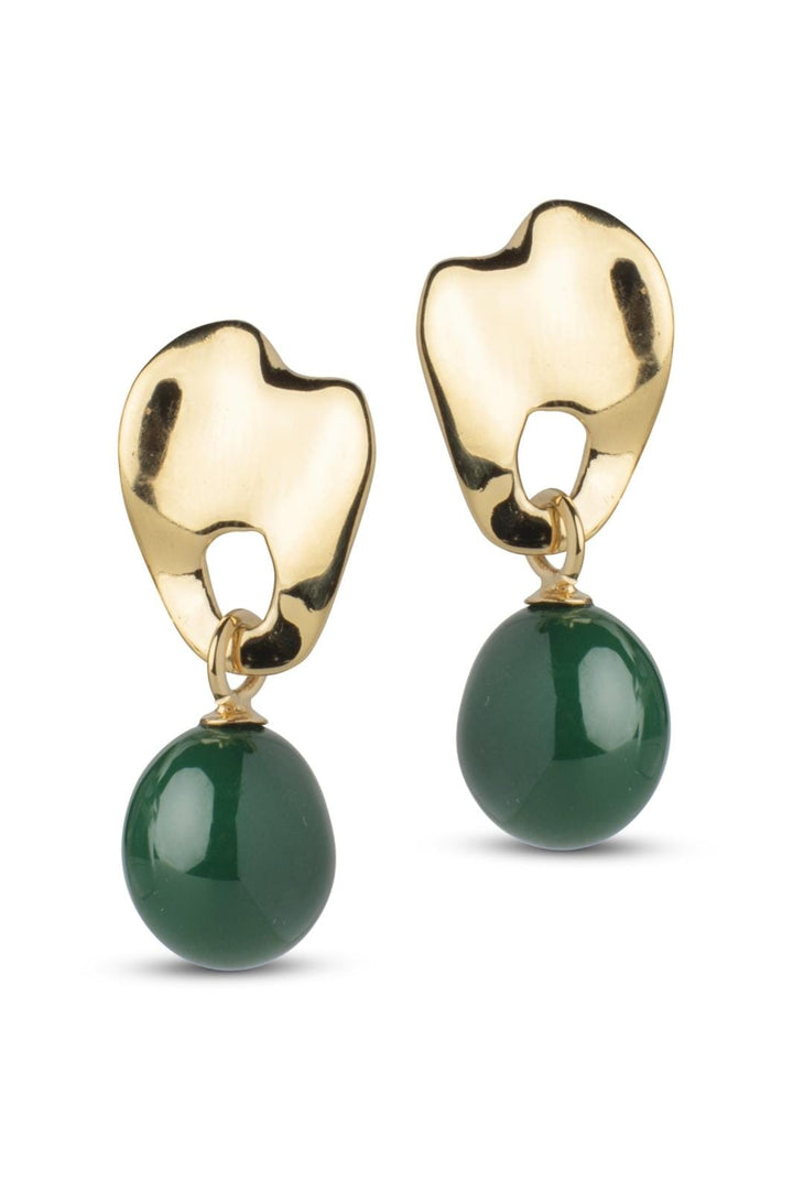 Enamel Copenhagen - Earrings, Aida - Petrol Green