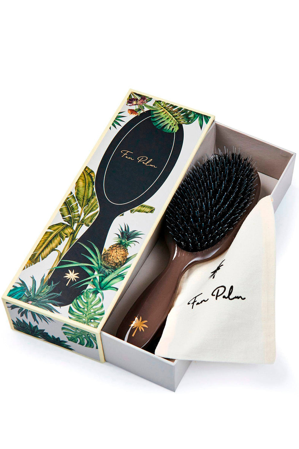 Fan Palm - Hair Brush Medium - Mink Hårbørster 