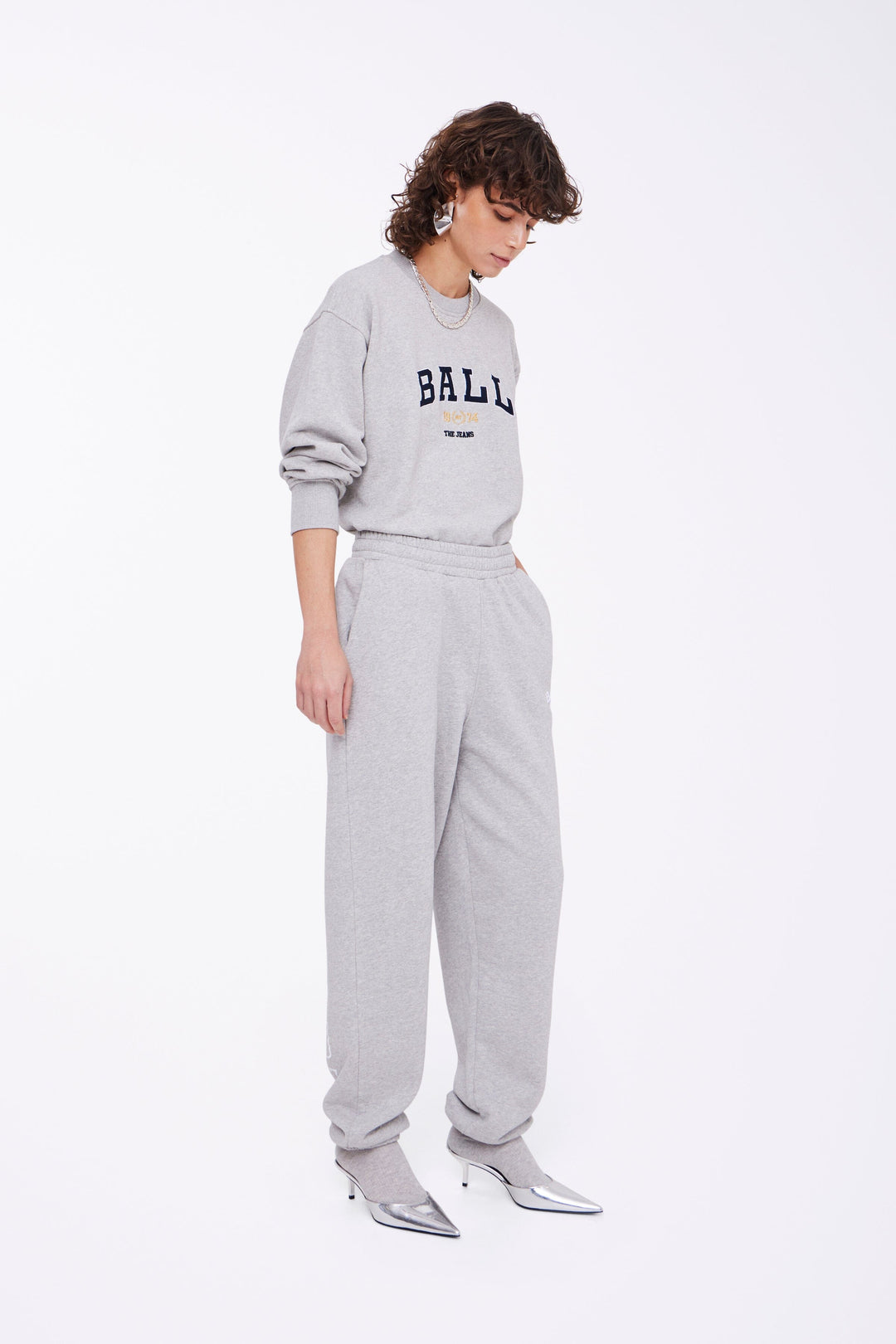 Forudbestilling - Ball - Bajohnson Sweatpant - 204054 Medium Grey Melange Sweatpants 