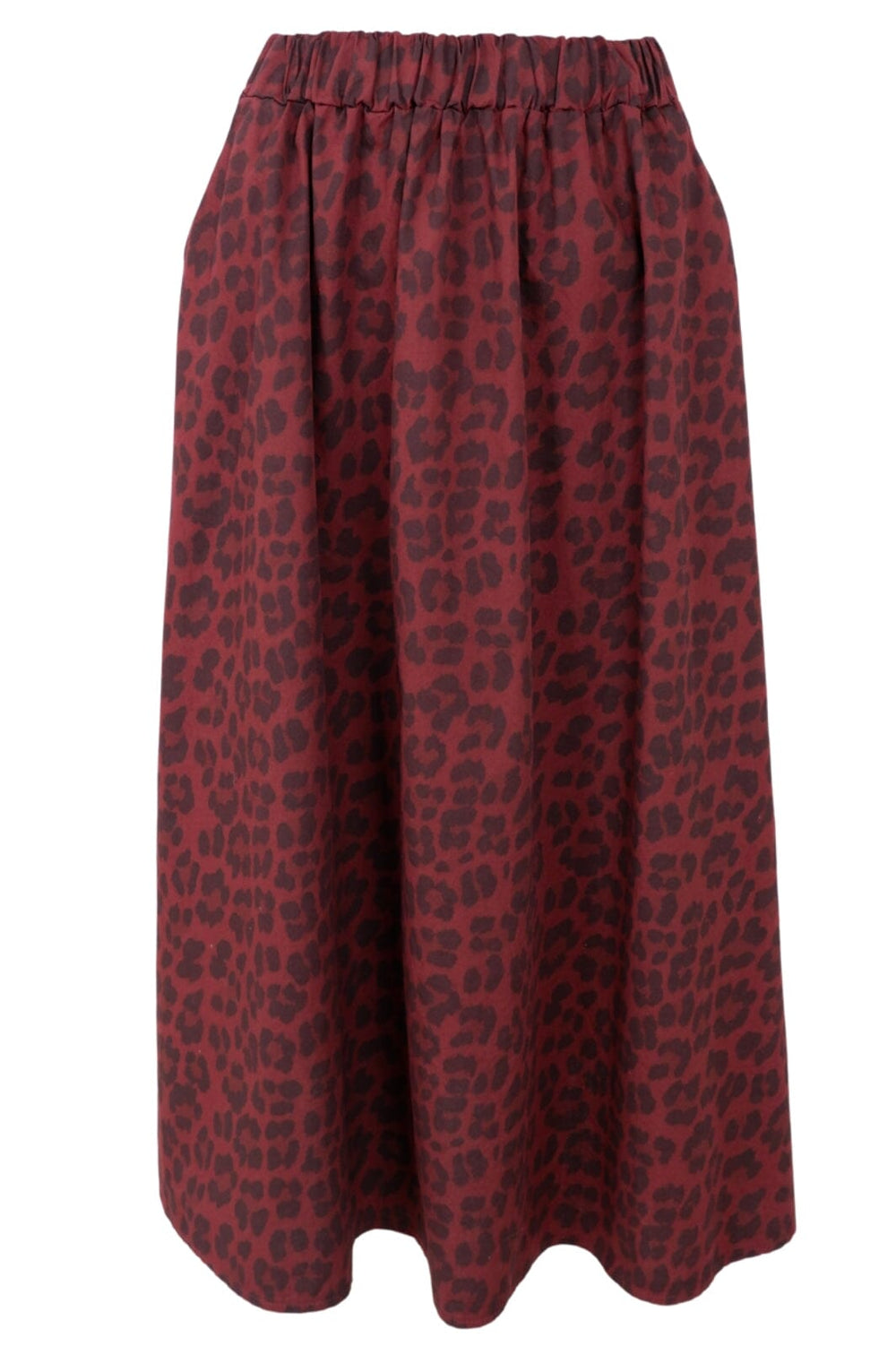 Forudbestilling - Black Colour - Bcabbie Leo Skirt - Wine Leopard Nederdele 