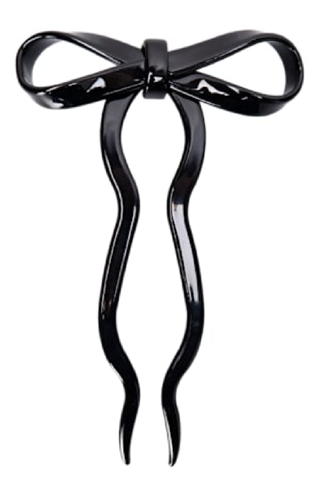 Black Colour - Bcanya Bow Hair Pin 5923 - Black