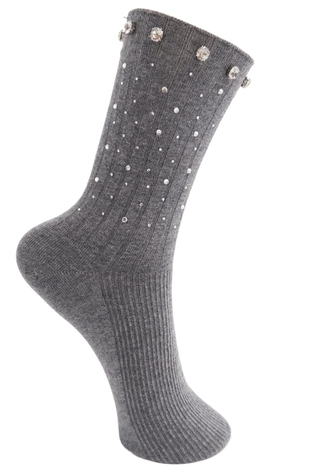 Black Colour - Bcdiamond Sock 4318 - Lt. Grey