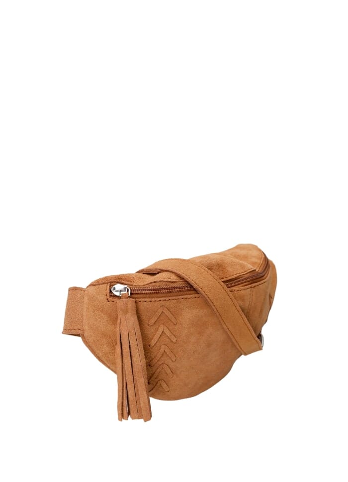 Forudbestilling - Black Colour - Bcedith Suede Bumbag - Camel Tasker 