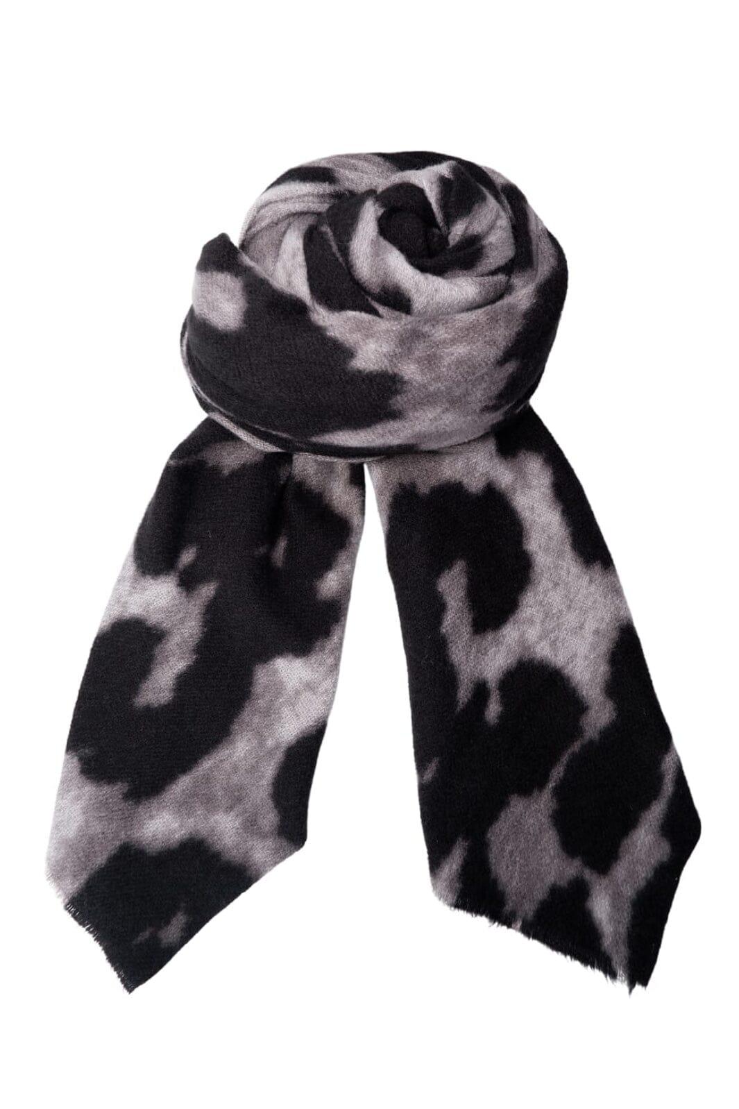 Black Colour - Bcfelina Leo Scarf 208366 - Grey Leo