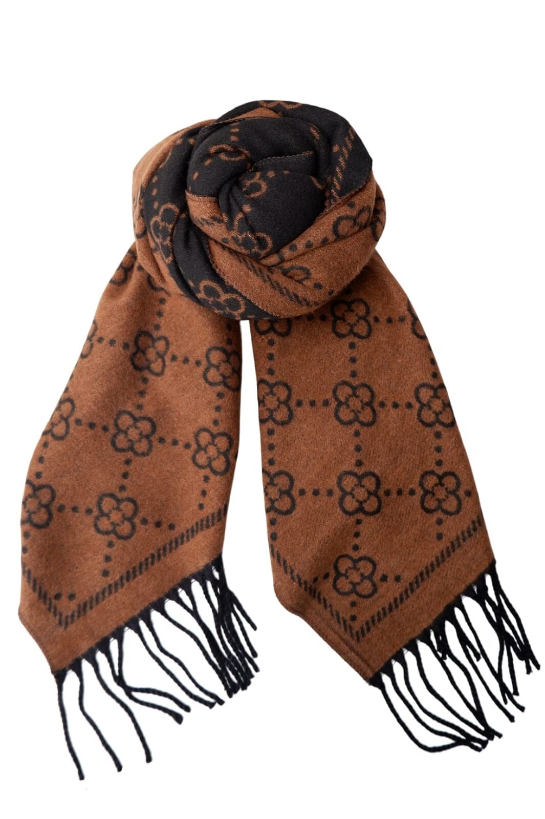 Black Colour - Bcfelora 2-In-1 Scarf 208367 - Brown/Black