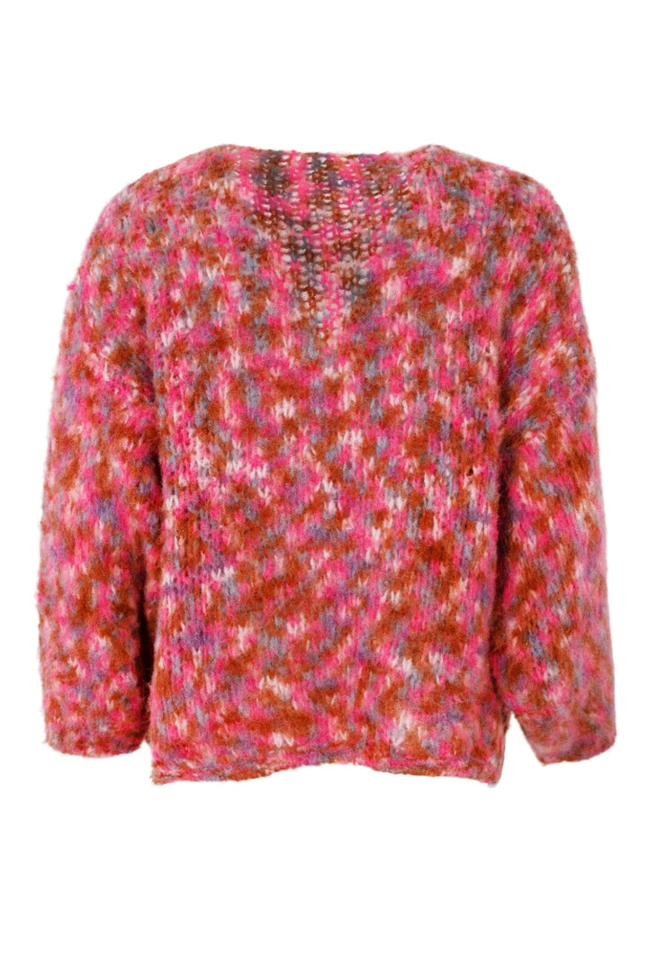 Forudbestilling - Black Colour - Bcjessa Knit Cardigan - Pink Multi Cardigans 