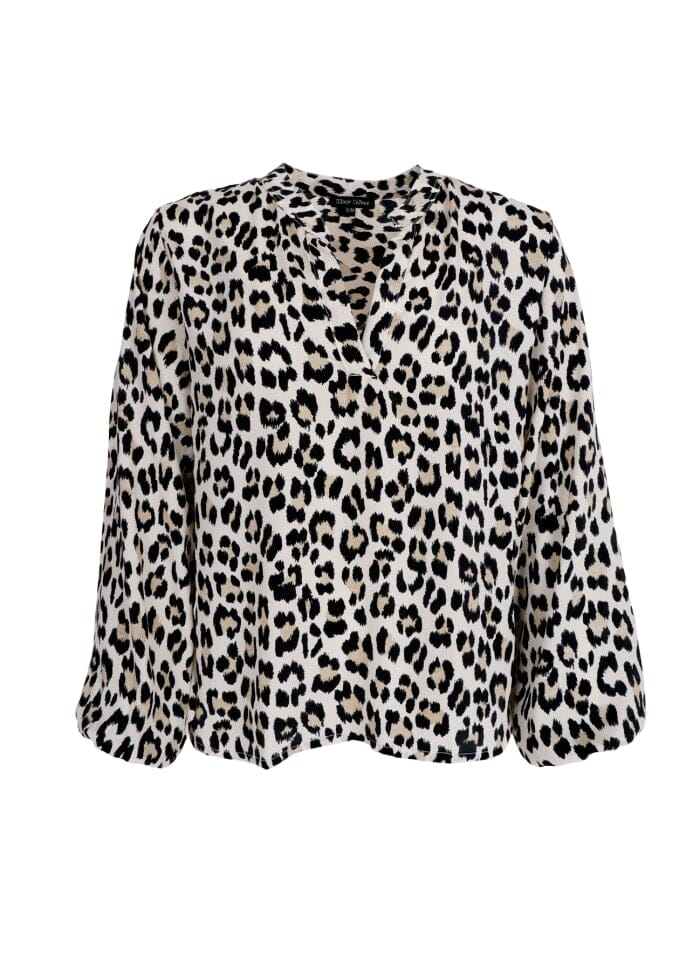 Forudbestilling - Black Colour - Bcluna Blouse - Lt. Leopard Bluser 