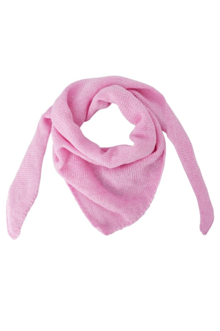 Forudbestilling - Black Colour - Bctriangle Knitted Scarf - Lt. Pink Halstørklæder 