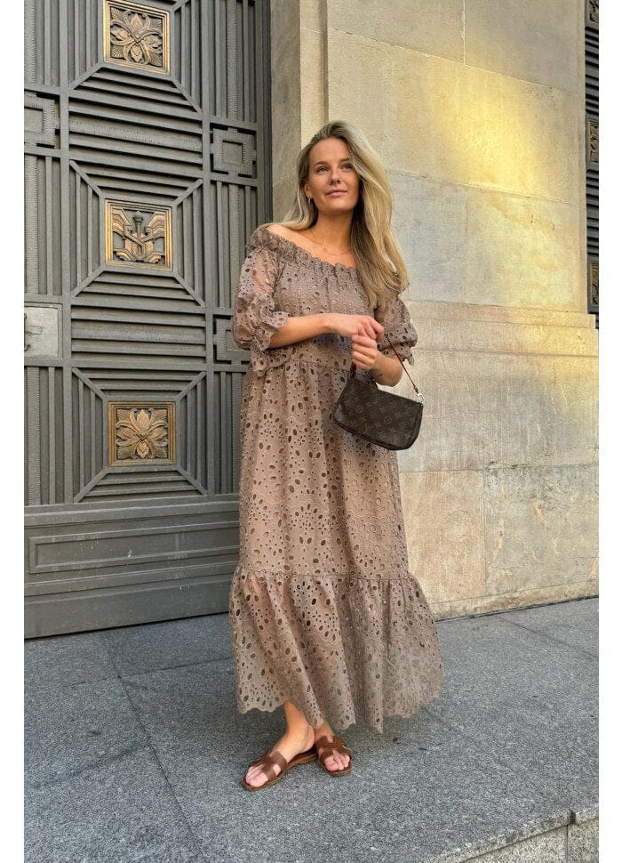 Forudbestilling - BYIC - Sigridic Long Dress - mocca Mocca Kjoler 