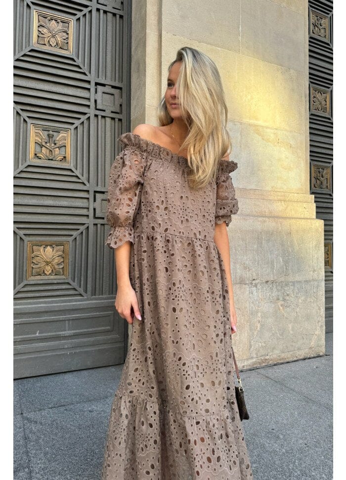 Forudbestilling - BYIC - Sigridic Long Dress - mocca Mocca Kjoler 