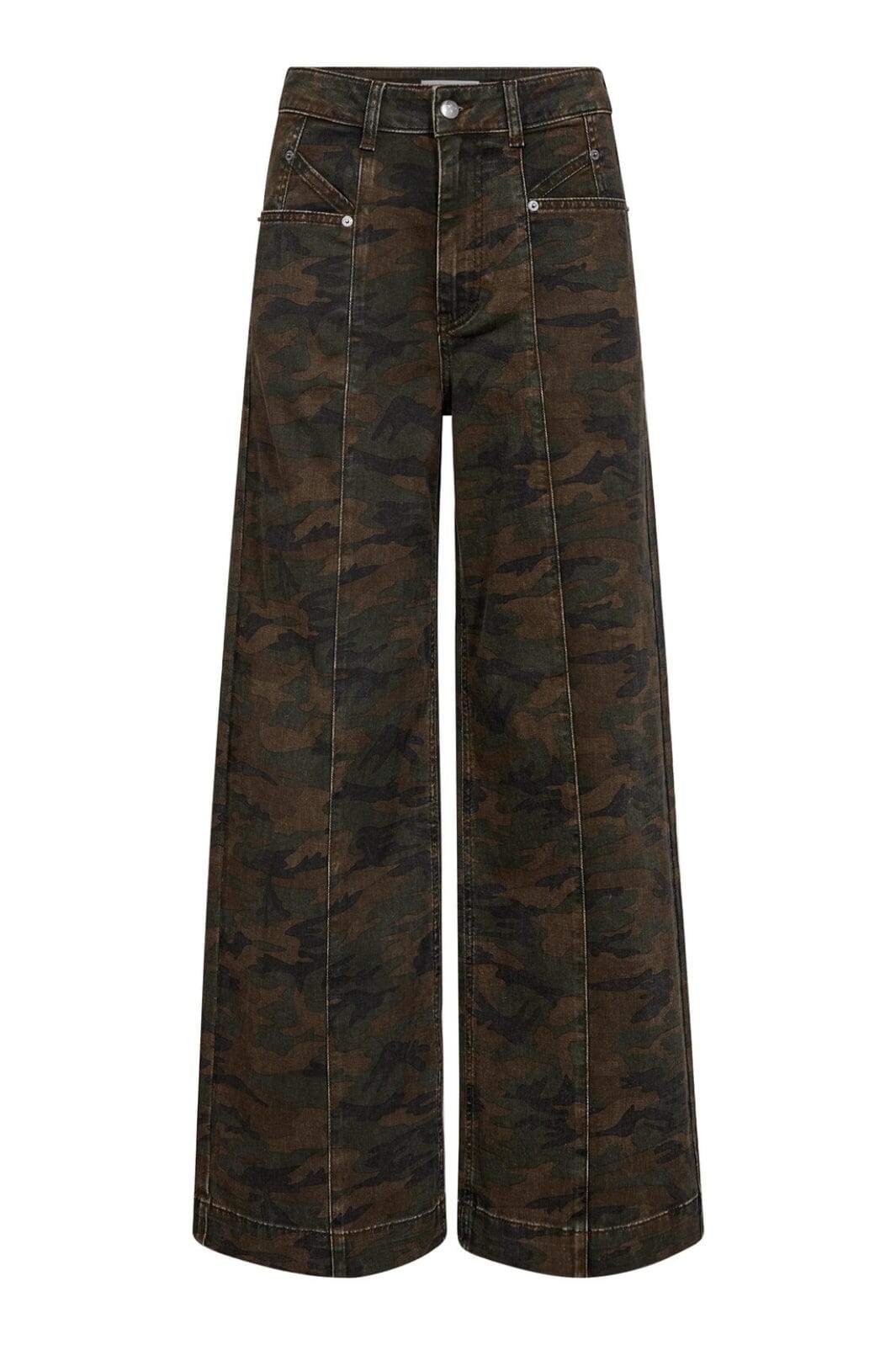 Co´Couture - Camoucc Denim Wide Jeans 31588 - 77 - Camouflage