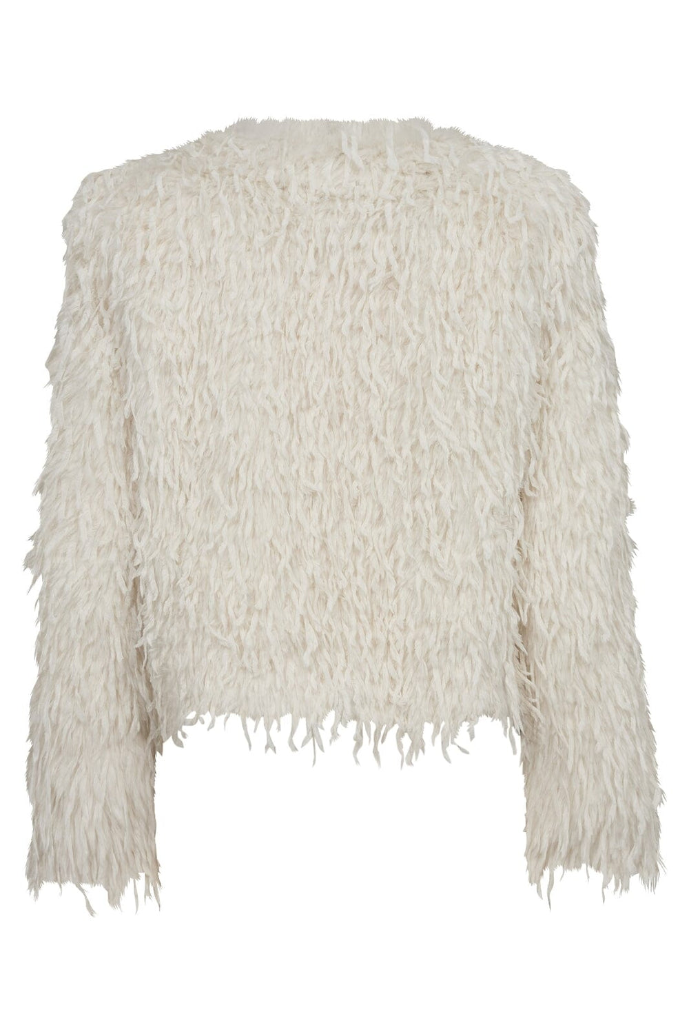 Forudbestilling - Co´couture - Feathercc Faux Fur Jacket 30252 - 11 Off White Jakker 