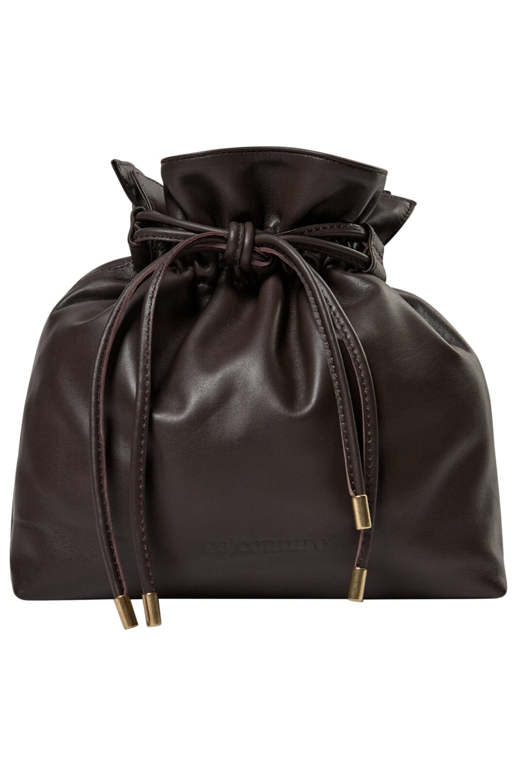 Forudbestilling - Co´couture - Phoebecc Mini Tie Bag 39013 - 83 Mocca Tasker 